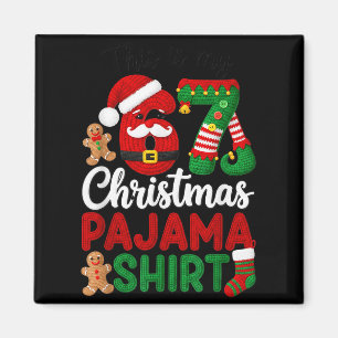 Das ist mein Weihnachts-Pyjama Weihnachten 67 Fami Magnet