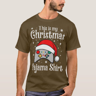 Das ist mein Weihnachts-Pyjama-Weihnachtsmannhut-V T-Shirt