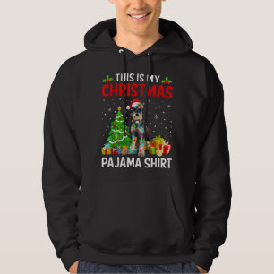 Das ist mein Weihnachts-Schnauzer-Hund Pajama Xmas Hoodie