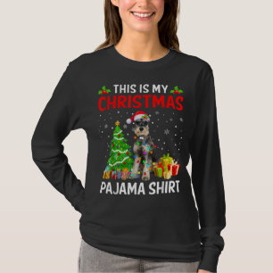Das ist mein Weihnachts-Schnauzer-Hund Pajama Xmas T-Shirt
