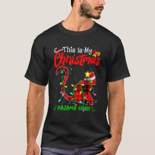 Das ist mein Weihnachtsaffe-Pyjama Büffelkariert T-Shirt
