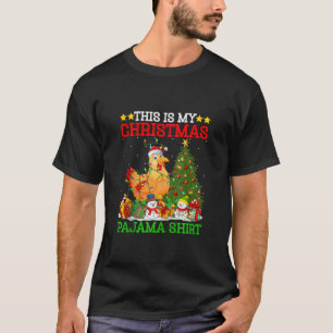 Das ist mein Weihnachtsbaum Pajamas Lights Chicken T-Shirt