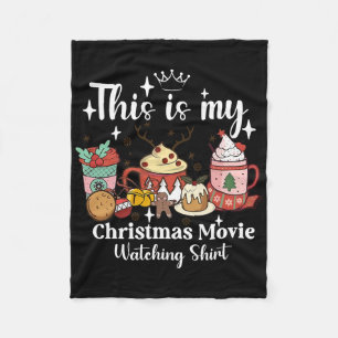 Das ist mein Weihnachtsfilm-Anschauen-Shirt Famili Fleecedecke