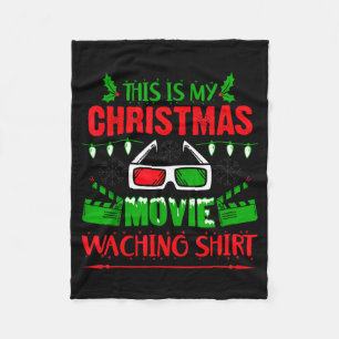 Das ist mein Weihnachtsfilm-Anschauen-Shirt - Lust Fleecedecke