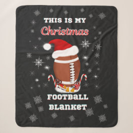 Das ist mein Weihnachtsfußball mit Snacks Sherpadecke