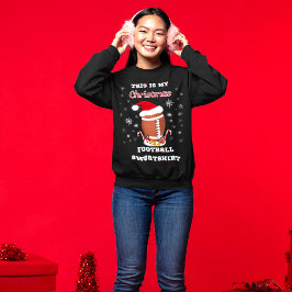 Das ist mein Weihnachtsfußball-Shirt mit Snacks Sweatshirt