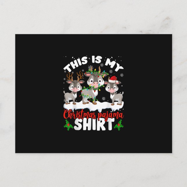 Das ist mein Weihnachtsgeschenk für Pajama Santa G Ankündigungspostkarte (Vorderseite)