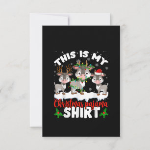 Das ist mein Weihnachtsgeschenk für Pajama Santa G Dankeskarte
