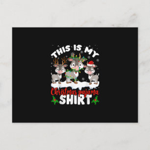 Das ist mein Weihnachtsgeschenk für Pajama Santa G Postkarte