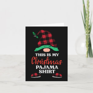 Das ist mein Weihnachtsgnome Xmas Karierten Männer Karte