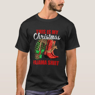 Das ist mein Weihnachtsjunge Stiefel Santa T-Shirt