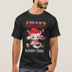 Das ist mein Weihnachtsmann Pajama Axolotl Santa C T-Shirt