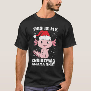Das ist mein Weihnachtsmann Pajama Axolotl Santa C T-Shirt