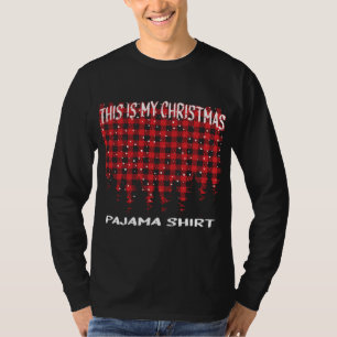 Das ist mein Weihnachtspajama Buffalo Kariert Chri T-Shirt