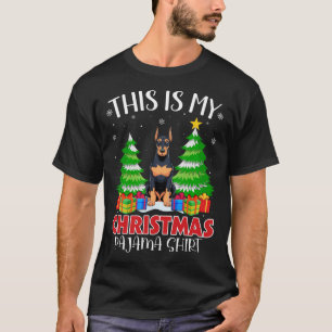 Das ist mein Weihnachtspajama Doberman Pinscher Do T-Shirt