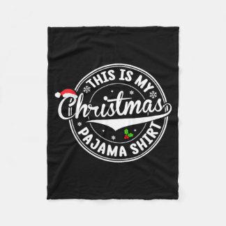 Das ist mein Weihnachtspyjama-Design Fleecedecke