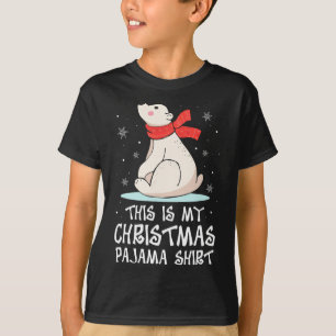 Das ist mein Weihnachtspyjama-Shirt Eisbär Lustig T-Shirt