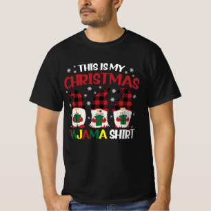 Das ist mein Weihnachtspyjama-Shirt Familie Gnomie T-Shirt