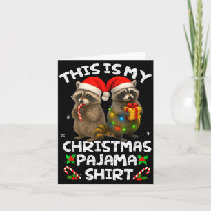 Das ist mein Weihnachtspyjama-Shirt Lustiger Wasch Karte
