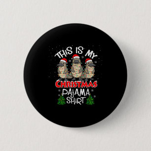 Das ist mein Weihnachtspyjama-Shirt Schnabeltier-T Button