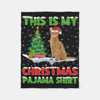 Das ist mein Weihnachtspyjama-Shirt Weihnachten Fleecedecke