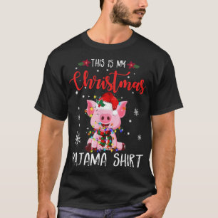 Das ist mein Weihnachtsschwein Pajama Xmas Niedlic T-Shirt