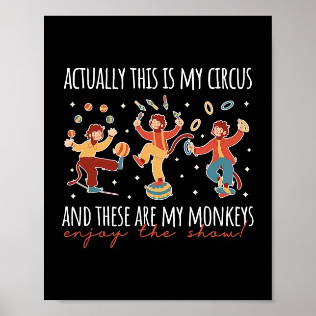 Das ist mein Zirkus und das sind meine Affen Carni Poster (Vorne)
