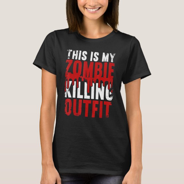 Das ist mein Zombie, der Outfit Halloween Hallowag T-Shirt (Vorderseite)