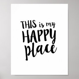 Das ist mein Zuhause Zitat für die glückliche Plac Poster