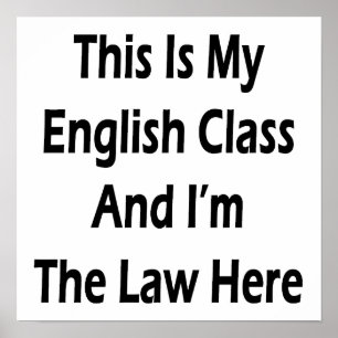 Das ist meine Englischklasse und ich bin hier das  Poster