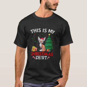 Das ist meine Fennec Fox Weihnachtsmannmütze Weihn T-Shirt