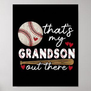 Das ist meine Großmutter da draußen Baseball-Großm Poster