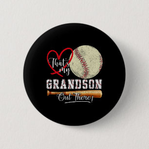 Das ist meine Großmutter da draußen Baseball-Moth Button