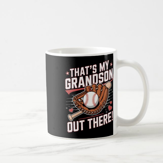 Das ist meine Großmutter da draußen Baseball-Moth Kaffeetasse (Rechts)