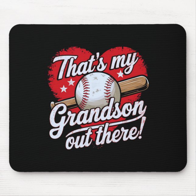 Das ist meine Großmutter da draußen Baseball-Moth Mousepad (Vorne)