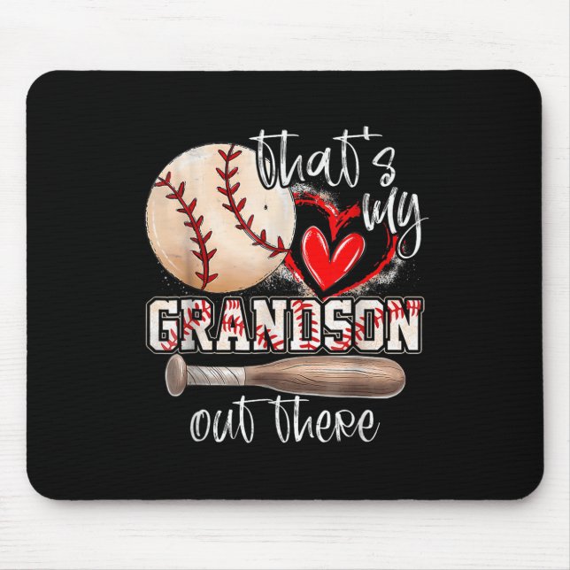 Das ist meine Großmutter da draußen Baseball-Moth Mousepad (Vorne)