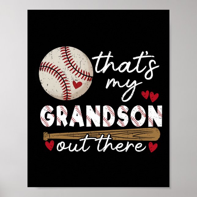 Das ist meine Großmutter da draußen Baseball-Moth Poster (Vorne)