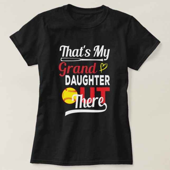 Das ist meine Großtochter da draußen, Baseball-Ges T-Shirt (Design vorne)