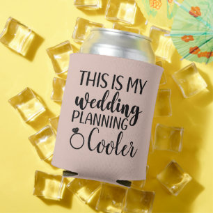 Das ist meine Hochzeitsplanung Braut, die lustig w Dosenkühler