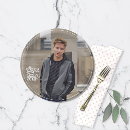 Das ist meine Junge-Klasse mit 20XX Foto Abschluss Pappteller