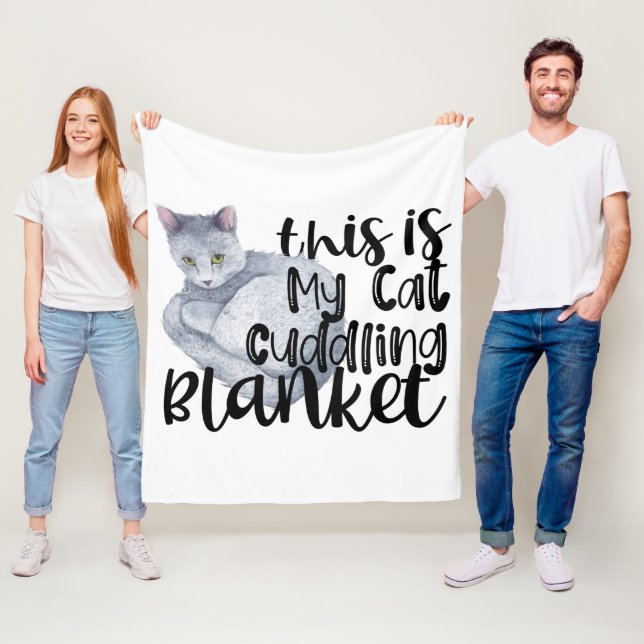 Das ist meine Katzenkuppelblanke Fleecedecke (Beispiel)