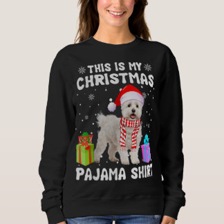 Das ist meine maltesische Weihnachtsfrau Pajama Pu Sweatshirt