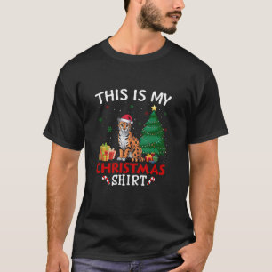 Das ist meine Ocelot-Weihnachtsmannmütze Weihnacht T-Shirt