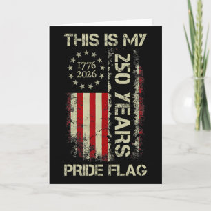 Das ist meine Pride-Flagge 250 Jahre Amerika 1776- Karte