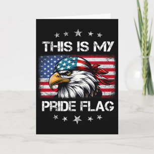 Das ist meine Pride-Flagge Amerika Patriotisch Rot Karte