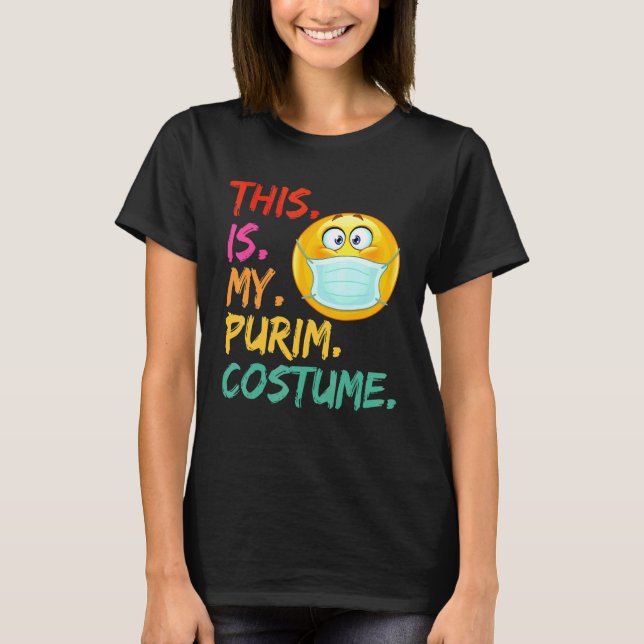 Das ist meine Purim-Kostüm-Funny-Jüdische Gesichts T-Shirt (Vorderseite)