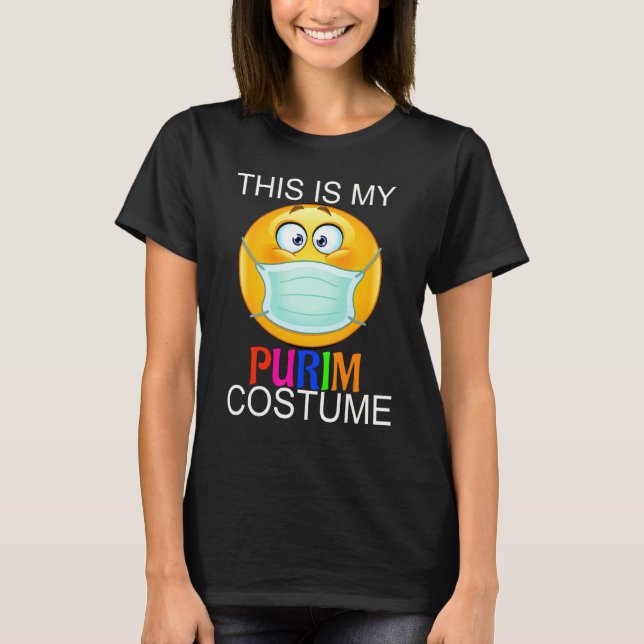Das ist meine Purim-Kostüm-Funny-Jüdische Gesichts T-Shirt (Vorderseite)