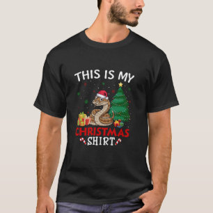Das ist meine Rattlesnake Weihnachtsmannmütze Weih T-Shirt