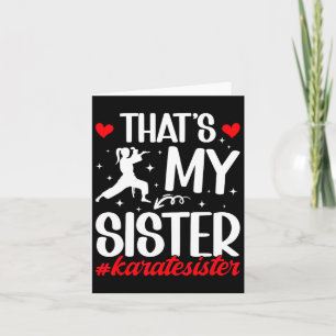 Das ist meine Schwester Karate Schwester Proud Kar Karte