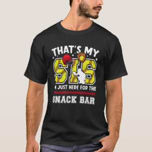 Das ist meine Sis Softball Catcher Bruder Softball T-Shirt